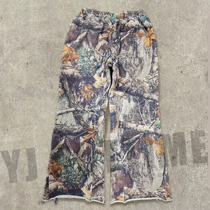 Hersteller Custom Baggy Cotton All Over Print Tarnung <span class=keywords><strong>Camo</strong></span> Jogging Jogging hose Seite gestreifte ausgestellte Jogging hose für Männer - Product Image 1