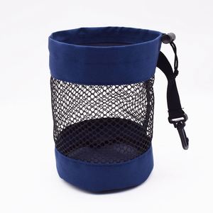 Sacs en filet à cordon en plastique à fond rond avec logo imprimé sur mesure pour une organisation pratique et le rangement des balles de golf - Product Image 2
