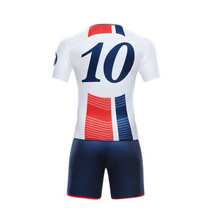 Online manufacturer retro blank red white sublimated football jersey co football wear custom set shirt maker soccer football jersey - Product Image 2