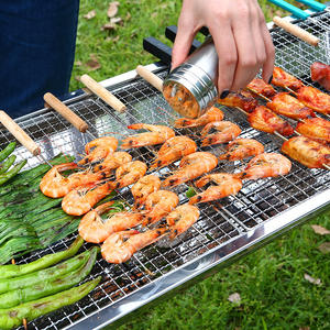 เตาบาร์บีคิวสแตนเลสแบบพับได้ ขนาด 50 ซม. สำหรับใช้ในบ้านและนอกบ้าน - Product Image 4