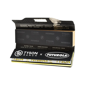 Papier à rouler Futurola x Tyson Ranch 110x44mm extra large ultra-fin non blanchi (24 feuilles) - Product Image 2