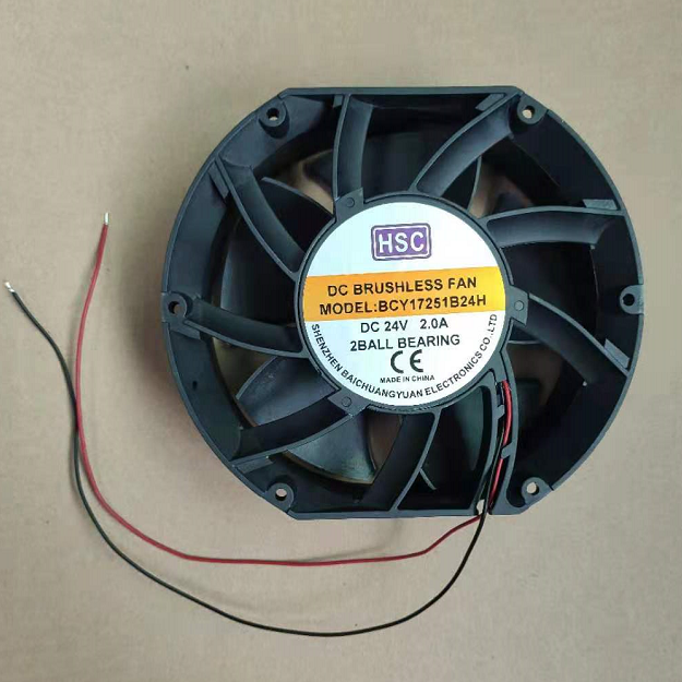 Customized 4800rpm 350CFM 172*150*51mm High Speed 48V NMB Ball Bearing DC Brushless Cooling Fan 17251mm
