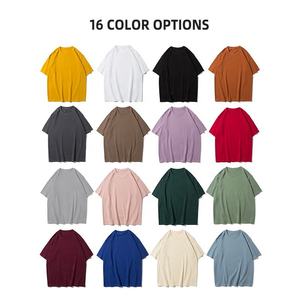 เสื้อยืด HIC Custom ผู้ชาย 280 กรัม พิมพ์โลโก้ ผ้าฝ้าย 100% เสื้อยืดไซส์ใหญ่ ดีไซน์เรียบง่าย เสื้อยืดโอเวอร์ไซส์ ผู้ชาย - Product Image 4