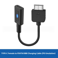 Adaptateur de chargeur PD USB-C vers PSV 1000, câble adaptateur de charge rapide PD haute vitesse de 10 cm