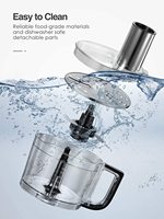 Hachoir à légumes avec bol, ustensile de cuisine, mixeur pour Shakes, grattoir, 600W