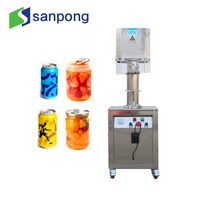 Machine de scellage de canettes semi-automatique pour usine de boissons, pour canettes de fruits/boissons, 15 canettes/minute