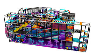 Peralatan Taman Bermain Bertema Luar Angkasa Khusus Anak-Anak Panel Interaktif Set Taman Bermain Dalam Ruangan Anak-Anak Dengan Lampu LED - Product Image 3