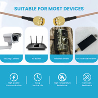 SMA mâle à femelle coaxial RG316 plaqué argent fil résistant aux hautes températures GPS GSM Route antenne câble d'extension de transfert