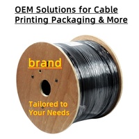 Cable de comunicación para exteriores con doble revestimiento SFTP Cat5e, cable de red LAN con blindaje, cable Cat5e de cobre sólido CCA de 300m