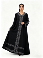 Abaya 2026 Nouvelle Collection Vente en Gros Dubaï Luxe Personnalisé pour Enfants Femmes Musulmanes Décontracté Polyester Été Automne Printemps