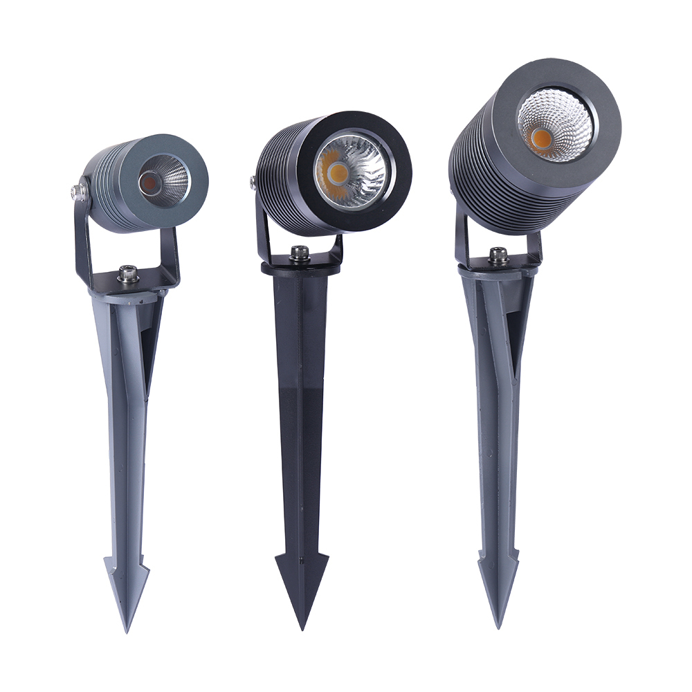 5W LED Outdoor Garden Spike Spotlight - Premium Aluminum & Brass Body, IP65 Waterproof, AC/DC for Underground Lawn