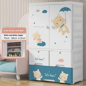 <span class=keywords><strong>Armario</strong></span> de alta capacidad para niños con dibujos animados, <span class=keywords><strong>armario</strong></span> de almacenamiento duradero de plástico para niños con <span class=keywords><strong>cajones</strong></span> para guardería - Product Image 6
