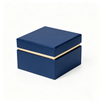 Boîte à bijoux en céramique minimaliste, design de logo personnalisé, emballage cadeau de luxe