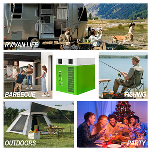 Station d'alimentation portable RND-S2000 2000Wh LiFePO4 1000W 110V à onde sinusoïdale pure avec entrée solaire MPPT pour le camping en extérieur - Product Image 2