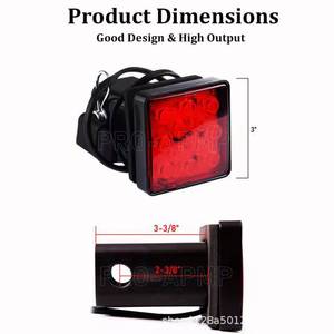 Feu arrière LED Pro Amp 12V à lentille rouge, universel, compatible avec les camions et remorques Ford, feu d'avertissement de freinage, mise à niveau et rétrofit - Product Image 5