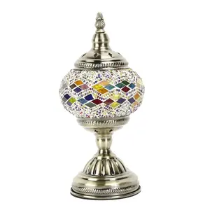 Лидер продаж, Современная оригинальная Изысканная декоративная мозаика для спальни, турецкие светодиодные настольные лампы