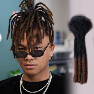 100% real indian human virgin kids faux hair dreadlocks <span class=keywords><strong>extension</strong></span> ombre color 1B T30 sister locs crechet soft bulk intrecciare i <span class=keywords><strong>capelli</strong></span> - Product Image 1