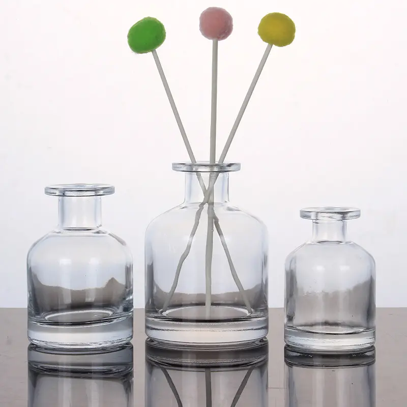 Garrafa de aromaterapia de vidro único, venda quente de novo design com tampas
