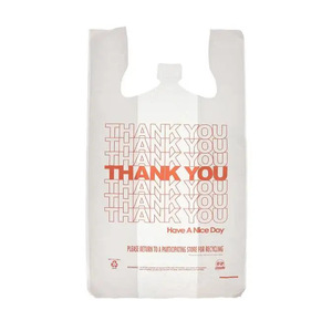 <b>Compostable</b> PLA PBAT T-Shirt <b>Bags</b> Eco Vest Handle Sustainable Shopping Bulk Container Supply Green Retail Chain - Product Image 6