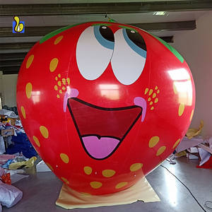 Schattige Opblaasbare Aardbei Cartoon, Aardbei Vliegende Ballon Voor Reclame - Product Image 1