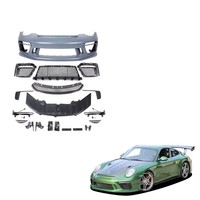 Kit de carrocería de plástico PP para parachoques delantero, piezas de tuning para Porsche 997, actualización a estilo 991.2 GT3, kit de mejora para coche.