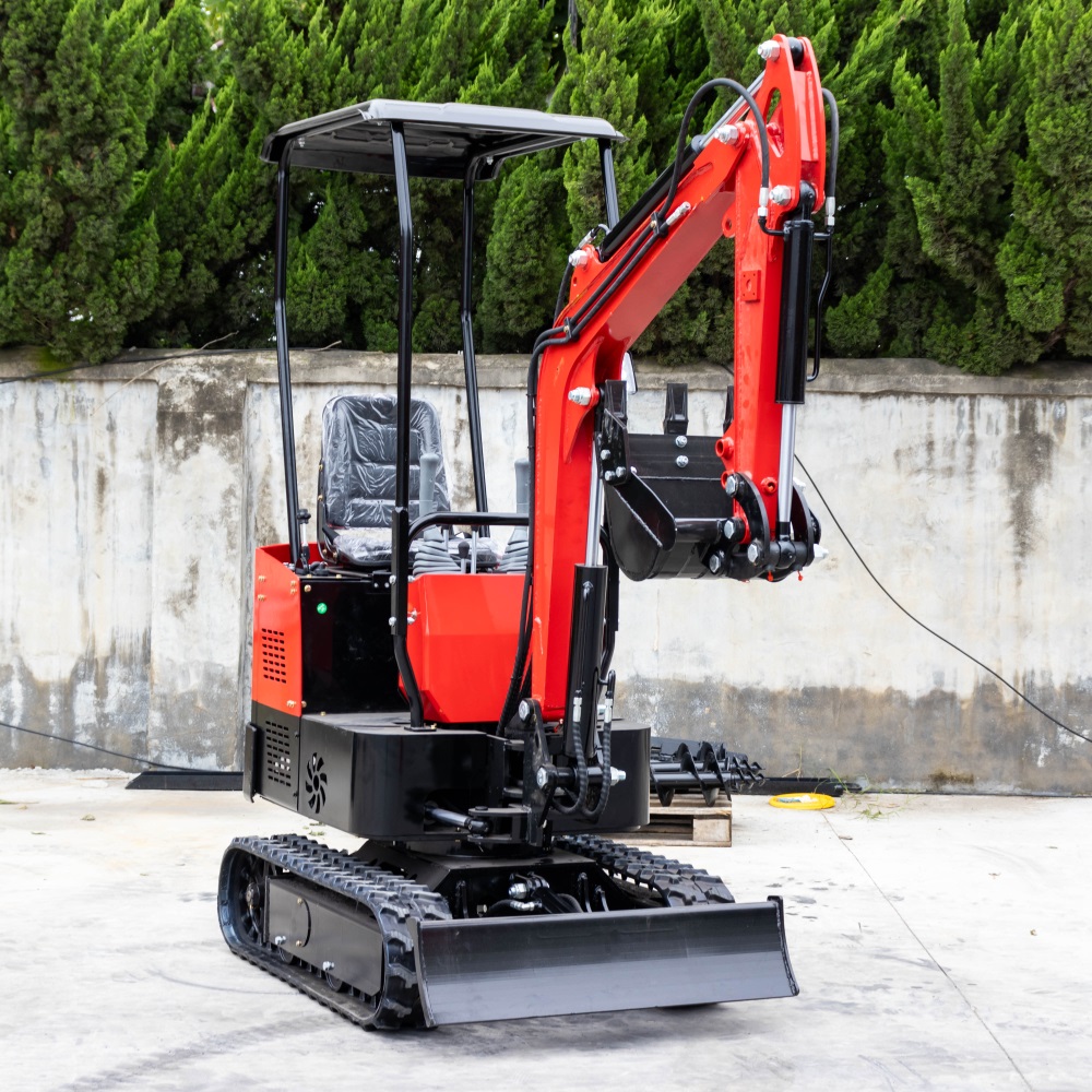 HT-10B Earth Moving Machinery 1 Ton Micro Mini Crawler Excavator with Free Bucket for Sale
