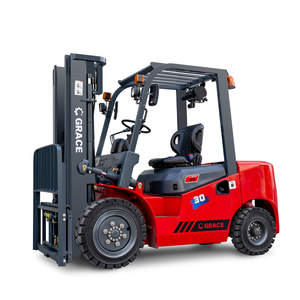 Carrello Elevatore Diesel Idraulico da 2 Tonnellate con Pneumatici Solidi e Altezza di Sollevamento di 3000mm, Contrappesato, Ideale per l'Esportazione - Product Image 1