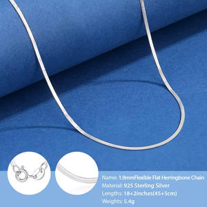 Cde मूल गहने लड़कियों इतालवी 925 स्टर्लिंग चांदी चेन हार - Product Image 6