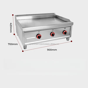 Grill à gaz commercial/grill plat pour teppanyaki, calamar, shawarma, crêpes, nouilles froides pour les stands de nourriture de rue JUYOU MECH - Product Image 3