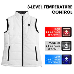 OEM Veste chauffante électrique intelligente USB à trois zones alimentée par <span class=keywords><strong>batterie</strong></span> pour hommes Meilleures vestes chauffantes pour hommes - Product Image 3