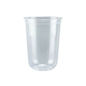 Gobelet à thé au lait Boba jetable en PP en forme de U de 90 mm avec logo personnalisé imprimé, pour boissons chaudes/froides, tailles 500 ml/700 ml, impression sérigraphique - Product Image 3