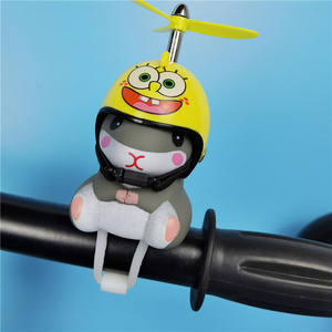 Animal de vélo drôle et mignon avec casque de sécurité pour enfants, <span class=keywords><strong>klaxon</strong></span> de vélo, son long et fort - Product Image 2
