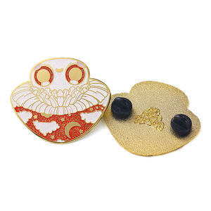 Broche en émail dur aimanté et plaqué <span class=keywords><strong>or</strong></span>, 10 pièces, <span class=keywords><strong>boucle</strong></span> en caoutchouc pour plantes - Product Image 3