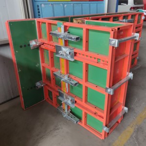 Panneau <span class=keywords><strong>de</strong></span> coffrage en acier renforcé pour travaux <span class=keywords><strong>de</strong></span> charge lourde, coffrage mural et <span class=keywords><strong>contreplaqué</strong></span> haute résistance, taille réglable, réutilisable - Product Image 3