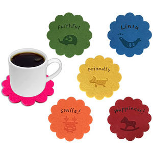 Dessous de verre en feutre multicolore de vente chaude pour tapis et tampons à usage domestique quotidien - Product Image 2