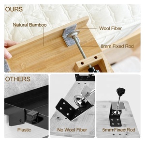 Originele Natuurlijke Houten Drijvende Bed Bijzettafel Lade Opslag Nachtkastje Voor Stapelbed - Product Image 4