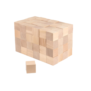 Woqi dở dang giá rẻ bán buôn gỗ tự nhiên khối cube cho hàng thủ công giáo dục diy đồ chơi cho trẻ em - Product Image 2