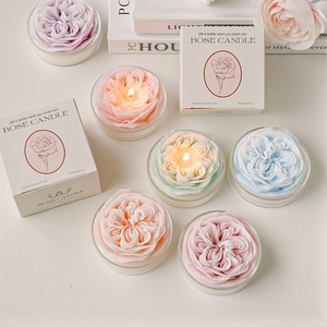 Velas perfumadas hechas a mano personalizadas al por mayor cera de parafina de soja <span class=keywords><strong>vela</strong></span> de arte aromática en forma de Rosa velas de perfume perfumadas <span class=keywords><strong>con</strong></span> tarro de cristal - Product Image 5
