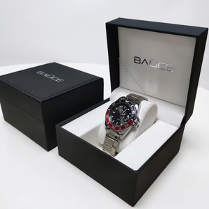 Rectangle <b>Watch</b> Box Leatherette <b>Case</b> with Faux Leather Interior Dustproof Storage for Men's <b>Watches</b> - Product Image 2