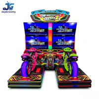 Machine de jeu d'arcade à monnayeur, simulateur de course de moto pour deux joueurs, machine de divertissement