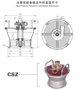 Marine Supplies Ventilateur axial Antidéflagrant <span class=keywords><strong>et</strong></span> entraîné par l'eau - Product Image 3
