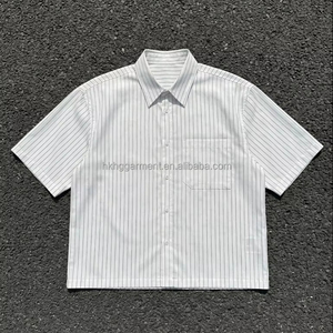 เสื้อยืดผู้ชายสไตล์วินเทจลายทางแบบสั่งทำพิเศษ ผ้าฝ้าย 100% คุณภาพสูง ถักทออย่างดี ทรงโอเวอร์ไซส์ ลายพิมพ์ซิลค์สกรีน - Product Image 1