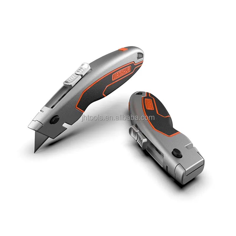 Jianghua Brand Top Quality Strong Loading Capacity Utility Knife Cutter With Zinc Alloy Handle