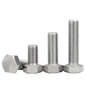 Hot Sale M12 M16 M20 Stainless Steel Hex Head Bolts Durable Dustproof Eco-Friendly Fasteners Smooth Socket With Plain Finish