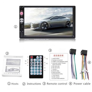 YOSOVLAMP 7 pouces grand écran voiture <span class=keywords><strong>MP5</strong></span> lecteur carte USB insertion autoradio MP3 inversion mains libres - Product Image 4