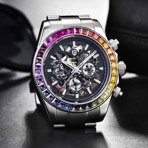 <strong>PAGANI</strong> <strong>DESIGN</strong> P1777 New Men`s Mechanical <strong>Watch</strong> HZ2196G Retro Automatic Waterproof Sapphire Crystal Stainless Steel Reloj Hombre - Product Image 4