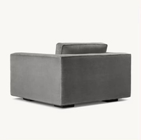 Sassanid Design Français Ameublement Salon Élégant Retenue et Luxe Confort Velours Canapé Simple Chaise Longue