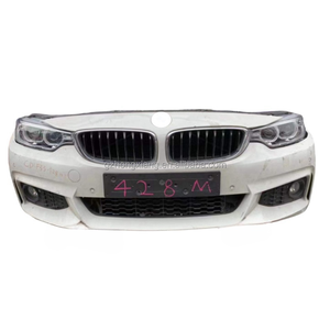 Per <span class=keywords><strong>BMW</strong></span> <span class=keywords><strong>Serie</strong></span> <span class=keywords><strong>4</strong></span> F32 F33 F36 Paraurti Anteriore in ABS Nero Usato Kit Sportivo con Aggiornamento Fendinebbia Facelift - Product Image 5
