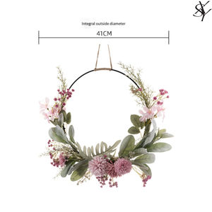 Couronne de fleurs de simulation Ruyi de style designer de haute qualité Décoration de la maison Fleur artificielle Décoration de mariage <span class=keywords><strong>Cra</strong></span> - Product Image 4