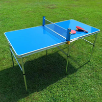 Mesa de Ping Pong Plegable de Aleación de Aluminio, Impermeable, Duradera, Ligera, de Diseño Moderno, para Exteriores, Muebles de Jardín